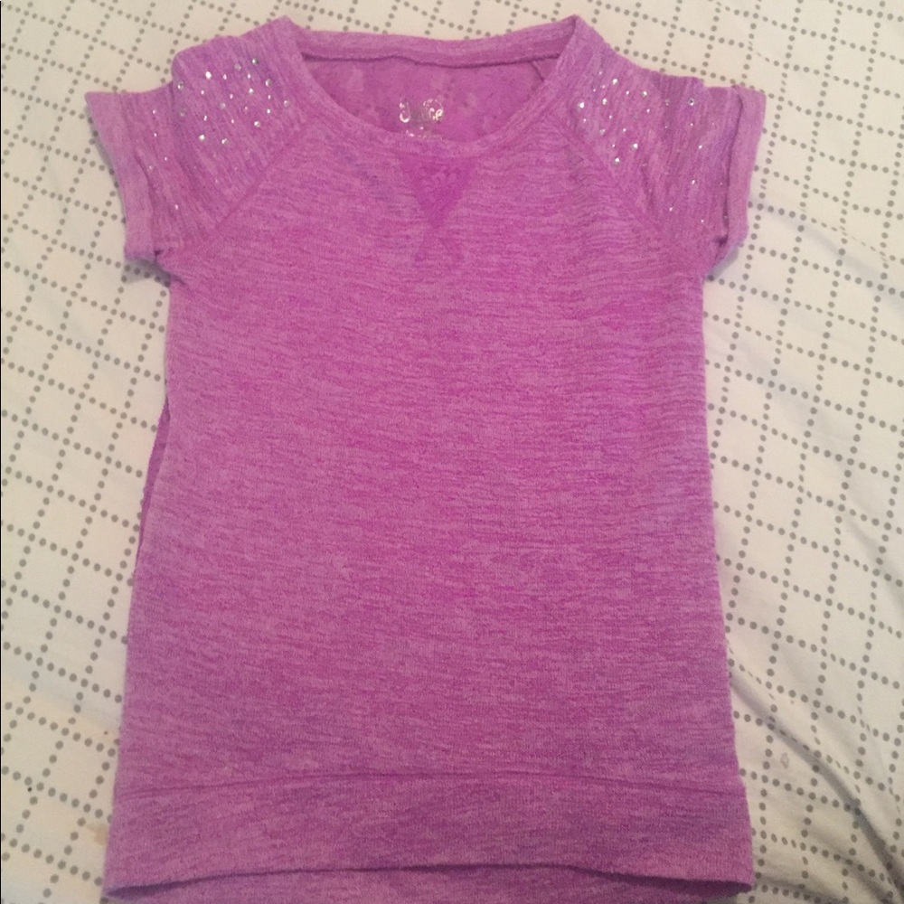 Pink justice kids shirt